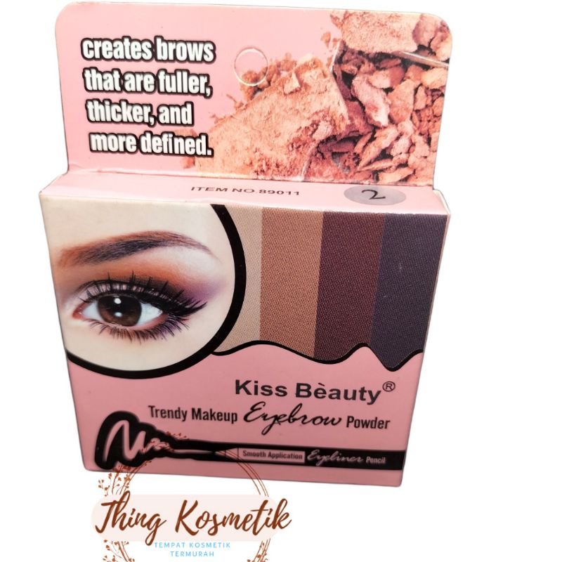 kiss beauty / eyebrow powder 3 in 1