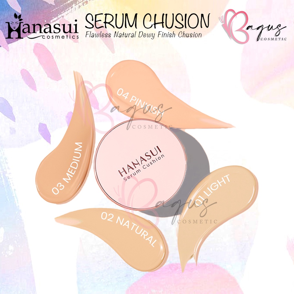 ⭐BAGUS⭐ HANASUI SERUM SOULMATTE CUSHION 15GR  | Flawless Natural Dewy Finish BB Chusion