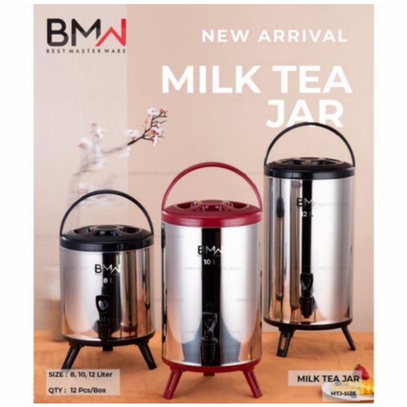 termos dispenser air panas dingin original NAGAKO 12 liter / water jug stainless milk tea bucket / DRINK JAR NAGAKO 8 liter 10 liter 12liter