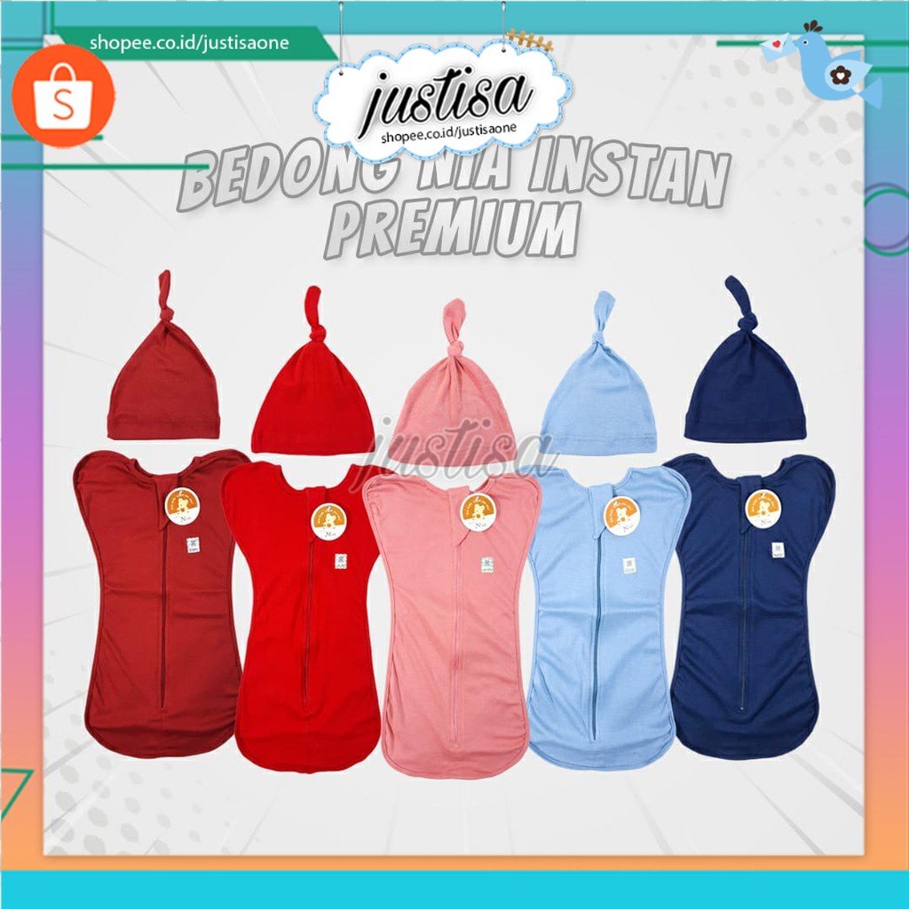 Promo  !! Bedong Bayi Instan Premium/Bedong Bayi Instat/Bedong Bayi Nia