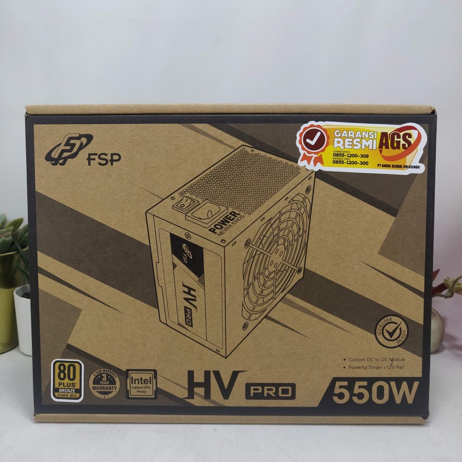 FSP HV PRO 550W 85+ FSP PSU 550W FSP PSU HV PRO 550 WATT