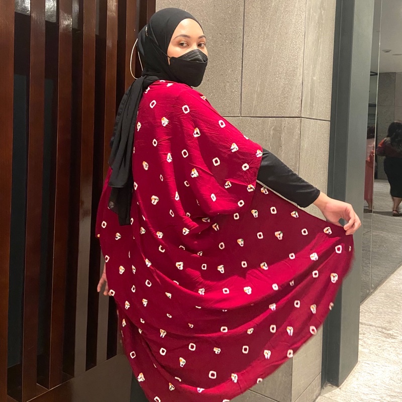 Outer Scarf JUMPUTAN HAND MADE bahan RAYON