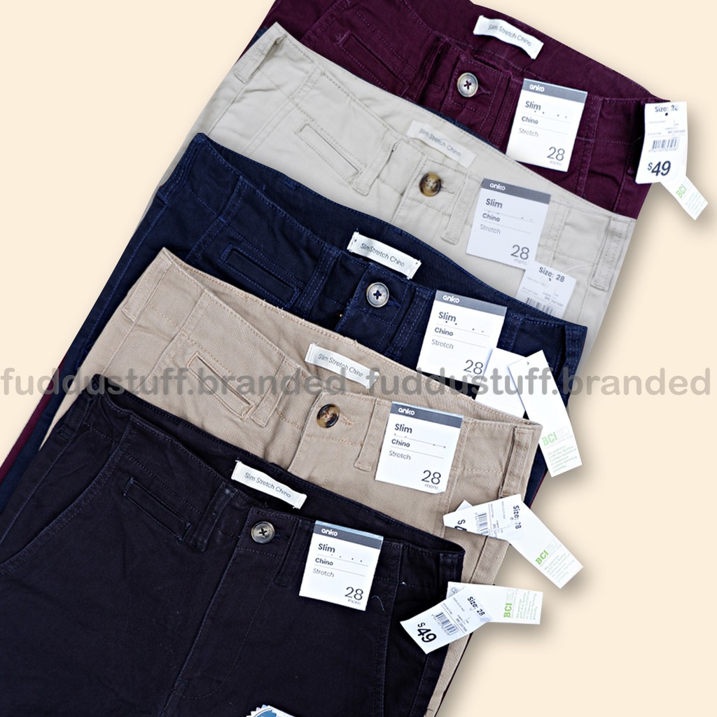 Celana Chinos Slim Stretch Pants Anko Jeans