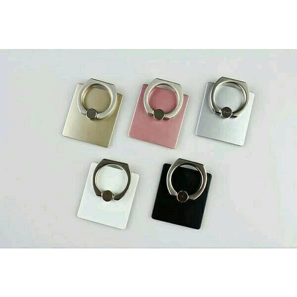 Iring polos + pack plastik emas no hook / ring stand holder phone cincin / Iring Hp Murah / Iring Hp warna warni