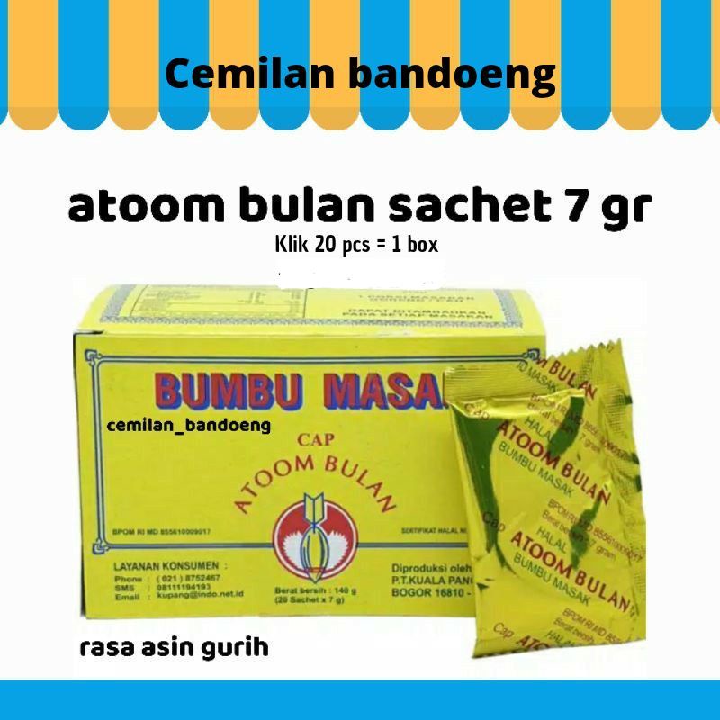 BUMBU ATOOM BULAN SACHET EXP MEI 2024