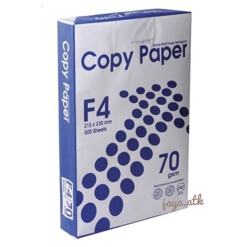 Kertas HVS F4 Copy Paper 70gsm - Per 100pcs