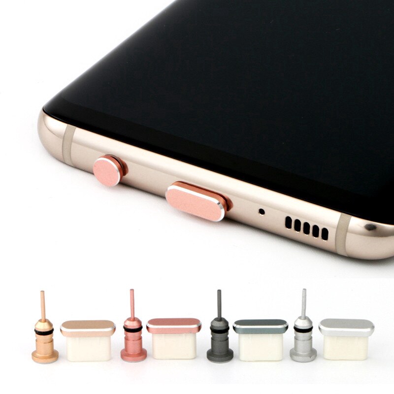 Metal Dust Plug For Type C Ear Charger Port Earplug 5 Colors