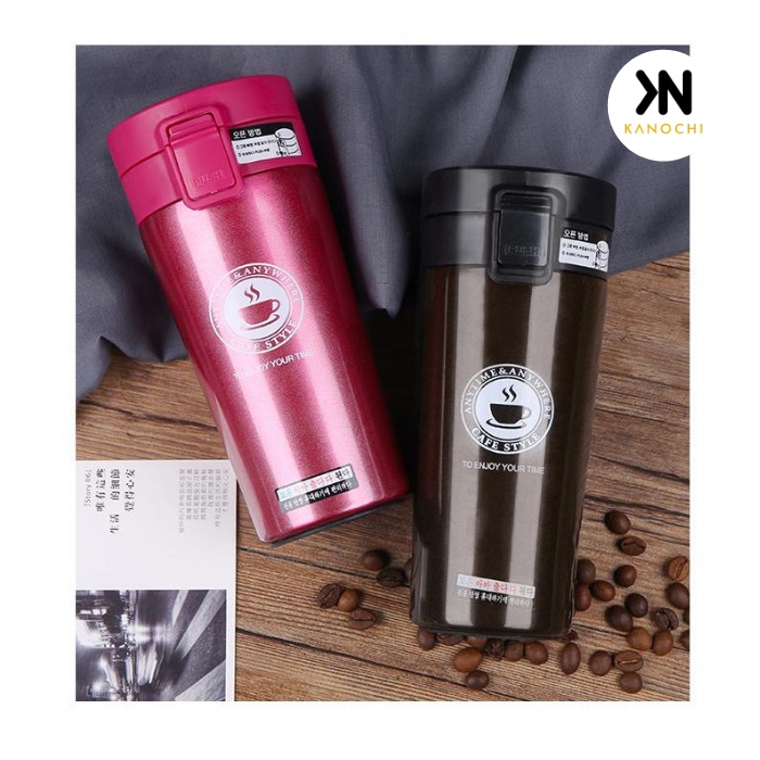 Thermos Kecil Mini Termos kopi Stainless Steel Vacum Tumbler 380ml