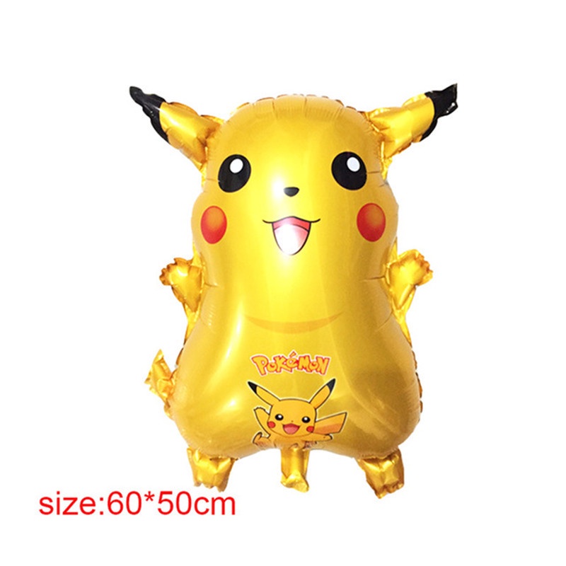 5pcs/lot Kartun Pokemon Pikachu Balon Mainan Saku Elf Ball Figurine Untuk Perlengkapan Pesta Festival Anak Hadiah