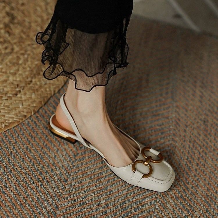 5138 Flat Shoes Wanita Sepatu Tali Fashion Import Simple Sling Back Ready Jakarta Bisa COD (WIth Box)