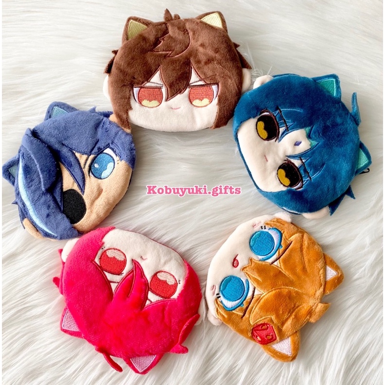 Genshin Impact Cat coin pouch wallet dompet zhongli diluc childe kaeya xiao