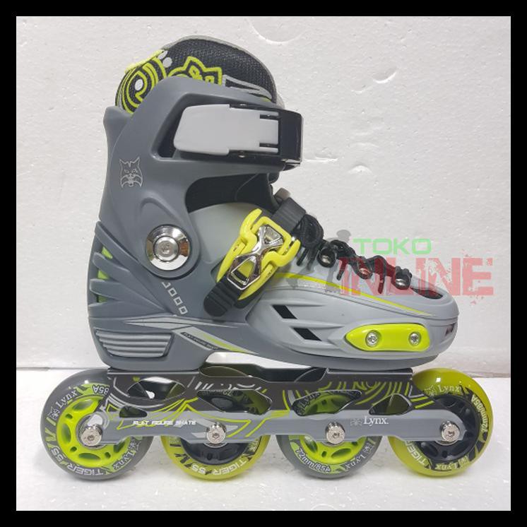 SPECIAL Sepatu Roda LYNX BM137 Recreational Inline Skate - GREY/GREEN