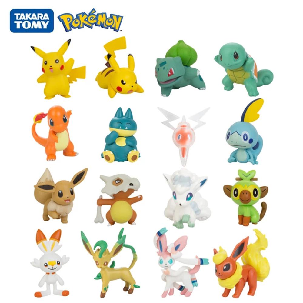 Figure Agustina Pikachu Litten Abra Charmander Bulbasaur Vulpix Squirtle Action Figure