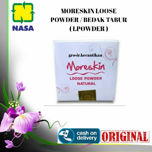 Bedak Tabur Untuk Kulit Berminyak Moreskin Loose Powder NASA