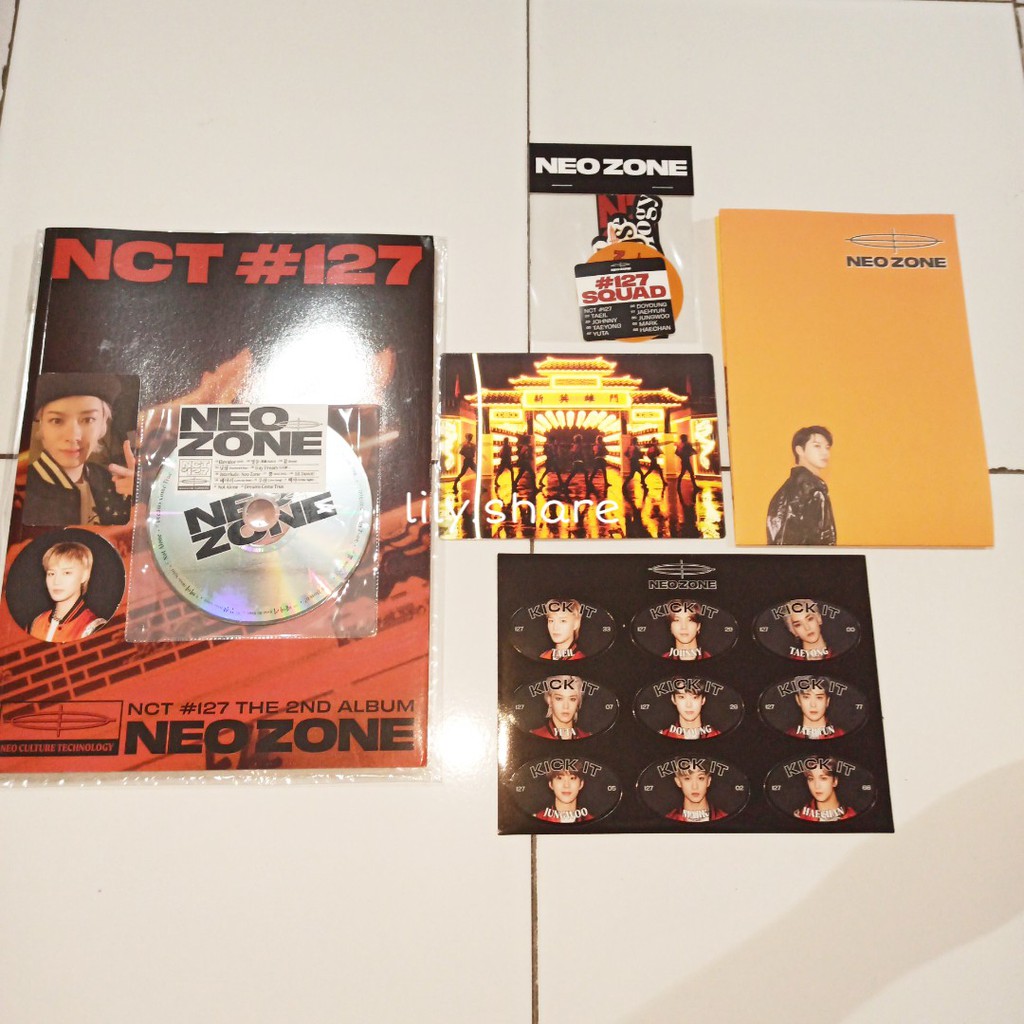 (Sharing) NCT 127 Neo Zone T ver. Album (Sticker Lenticular Poster Yuta Photo Circle Card) NCT127