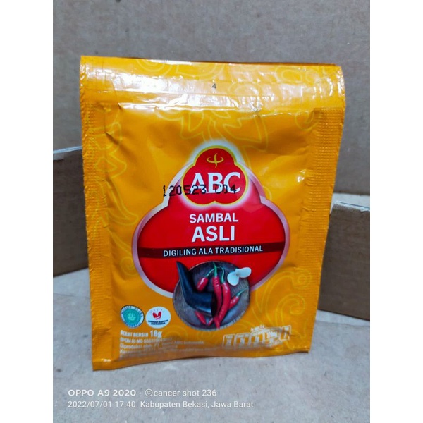 

SAUCE ABC SAMBAL ASLI isi 3 pcs x 18gr