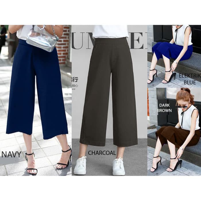 Midi Kulot Pants / Celana Midi Kulot