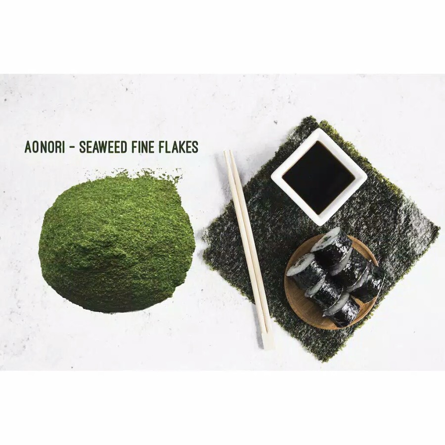 

ROASTED SEAWEED FLAKES POWDER NET 500 GR PURE NATURAL - JAPANESE AONORI