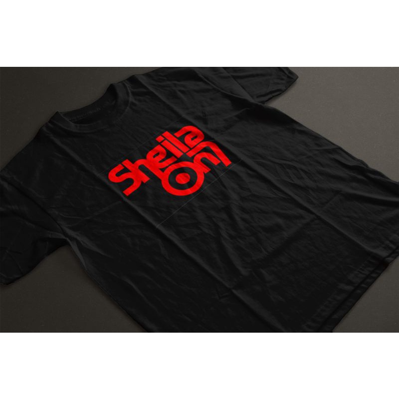 T-Shirt Sheila On 7 Black White 100% Katun