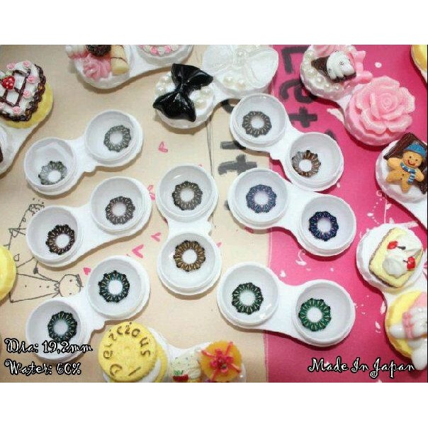 Soflens Mibuki Aya Black Violet Brown Blue Green Gray Grey Biru Hijau Coklat Abu-Abu Hitam Ungu Big