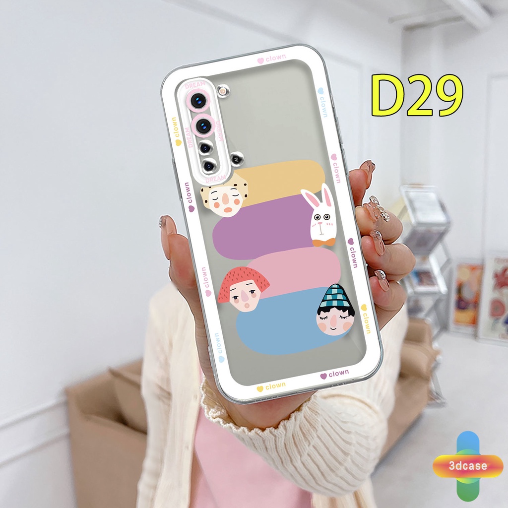 Casing Soft TPU Case Realme C11 2021 C21Y C31 C35 C15 C21 C25 C20 C3 C12 C2 C25S 5S 5 5S 5i C17 7i C1 C25Y C2 C3i 6i C20A realme Narzo 20 10 10A 20A 30A A7 A5S A15 A16 Y12 Y20 Y15S A03 Colorful Cartoon Avatar Transparent Case