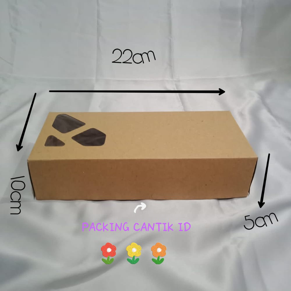 

[packing cantik id] Box kue / box souvenir / box pisang nugget ukuran 22x10x5/ 5 PCS
