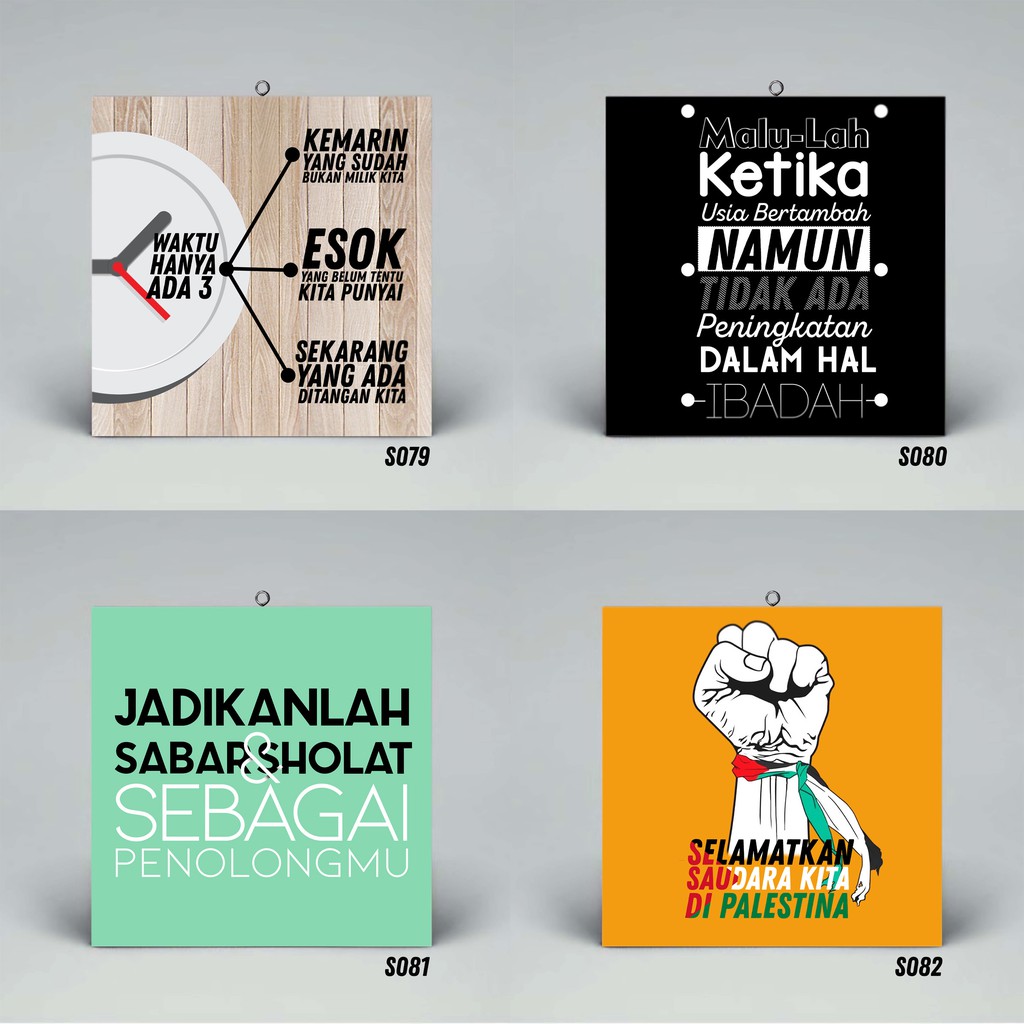 Walldecor poster  muslim hiasan untuk ruang  tamu 