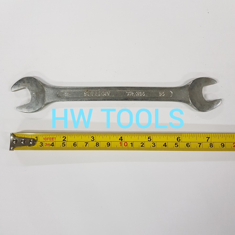KUNCI PAS 14 x 15mm OPEN END SPANNER 14x15mm SELLERY 72-314