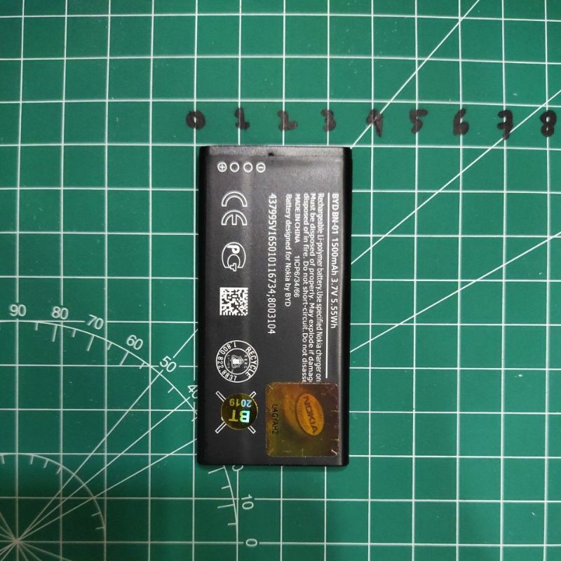 NOKIA LUMIA 535 / LUMIA 540 / BV-L4A , NOKIA X2 POWER ANDROID / BV-5S / BV 5S , NOKIA X / RM980 / BN-01 / BN 01 / BN01 BATERAI BATTERY BATT BATLE MANTUL MURAH MERIAH