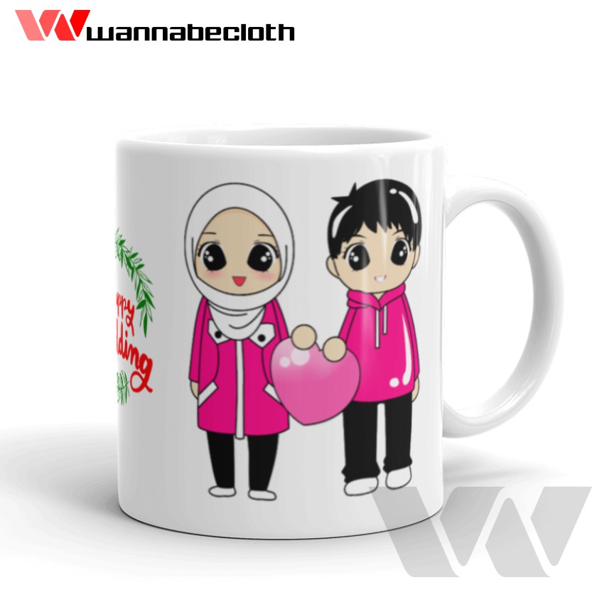 Mug Wedding Gelas Mug Kado Souvenir Pernikahan Souvenir Mug Custom Mug Wedding Muslim 3