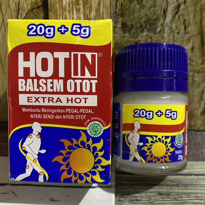 Bisa COD Hot In Balsem Otot Extra Hot 20gr+5gr - Balsem Hotin Nyeri Otot Dan Sendi - Balsem Otot Pegal Linu -