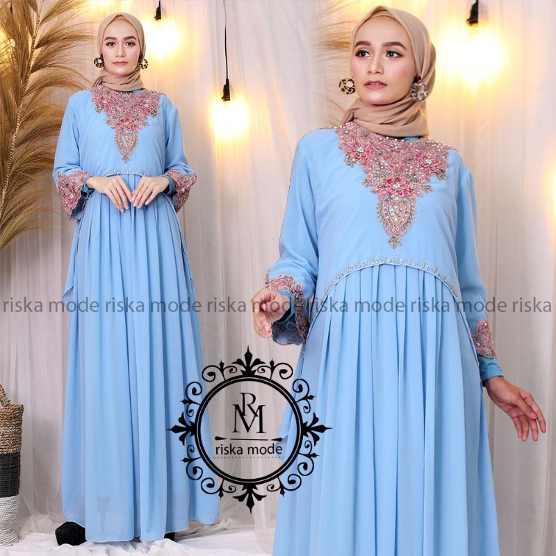 FASHION MUSLIM//KAFTAN GYA//SERAGAMAN KELUARAGA//BAJU PESTA LAMARAN//BAJU WISUDA//KAFTAN TERBARU//BAJU LEBARAN//By Riska Mode