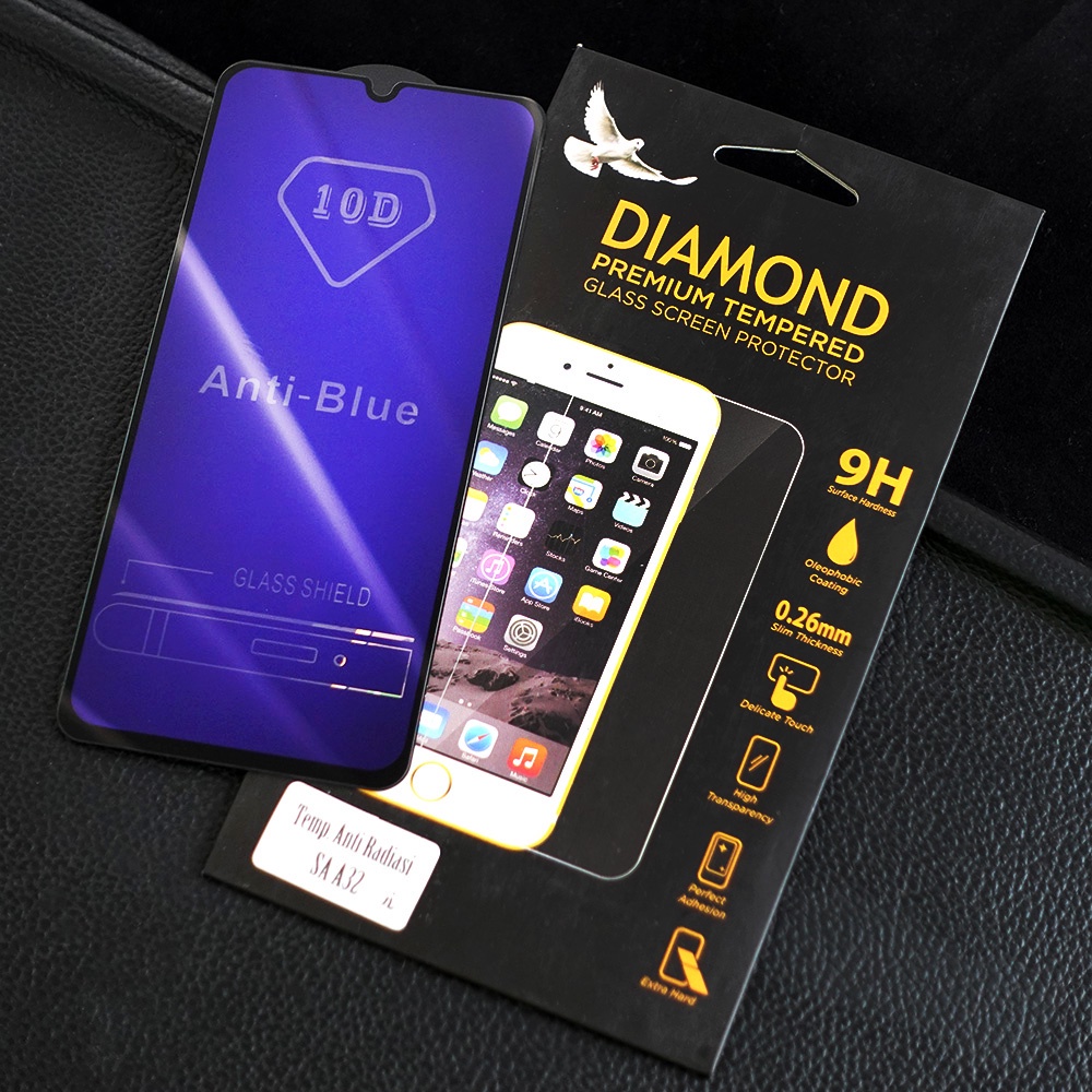 TEMPERED GLASS BLUE LIGHT ANTI RADIASI SAMSUNG A12 A30 A31 A32 A51 A52 A72 TEMPERED GLASS FULL ANTI RADIASI