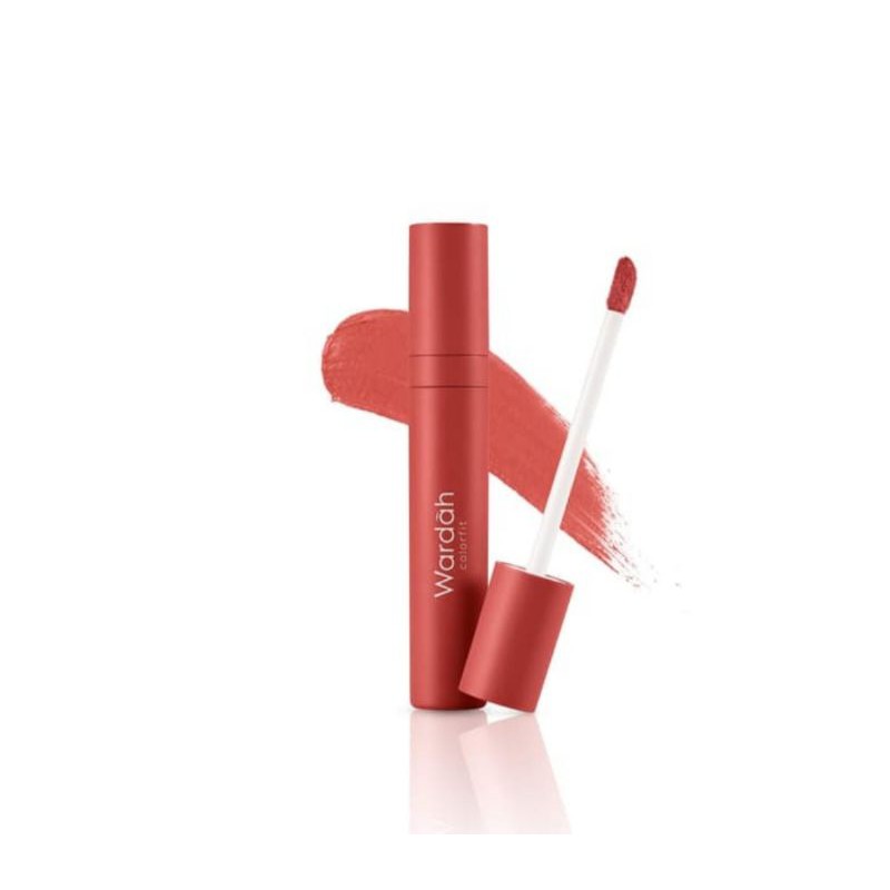 wardah colorfit velvet matte lip mousse 11 cherish marmalade