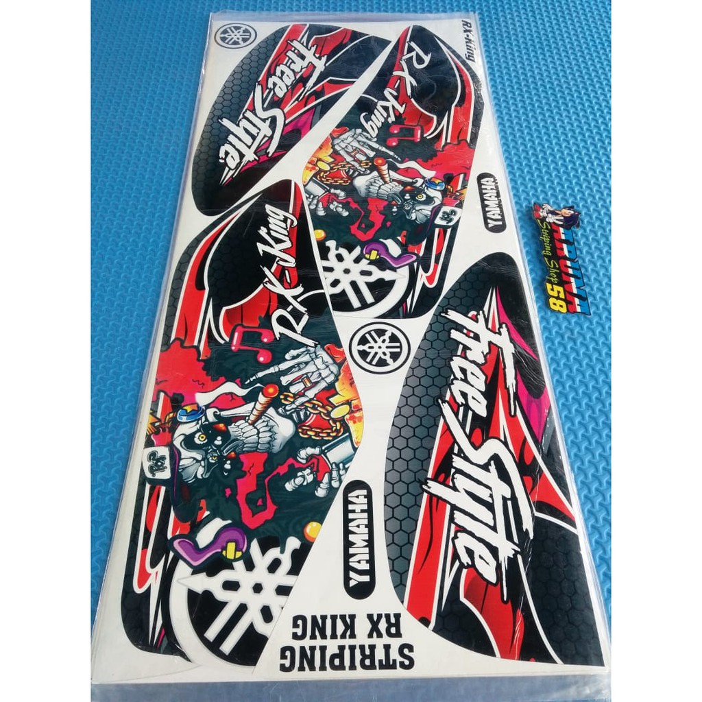 Striping Sticker Lis Variasi Rx King Tengkorak