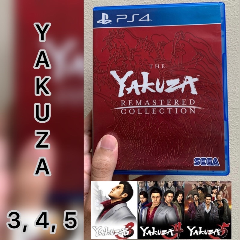The Yakuza Remastered Collection Ps4 Ps5 Yakuza 3 Yakuza 4 Yakuza 5 Remaster Kaset ps 4 Game Playsta