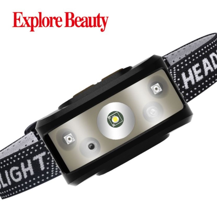 Senter Kepala HeadLamp Hiking RainProof Type 2368