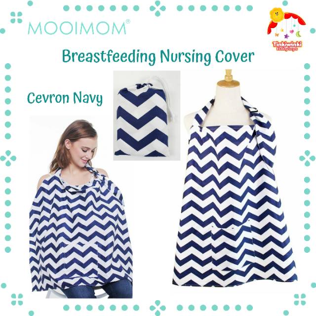 MOOIMOM BreastFeeding Nursing Cover Apron Celemek Menyusui