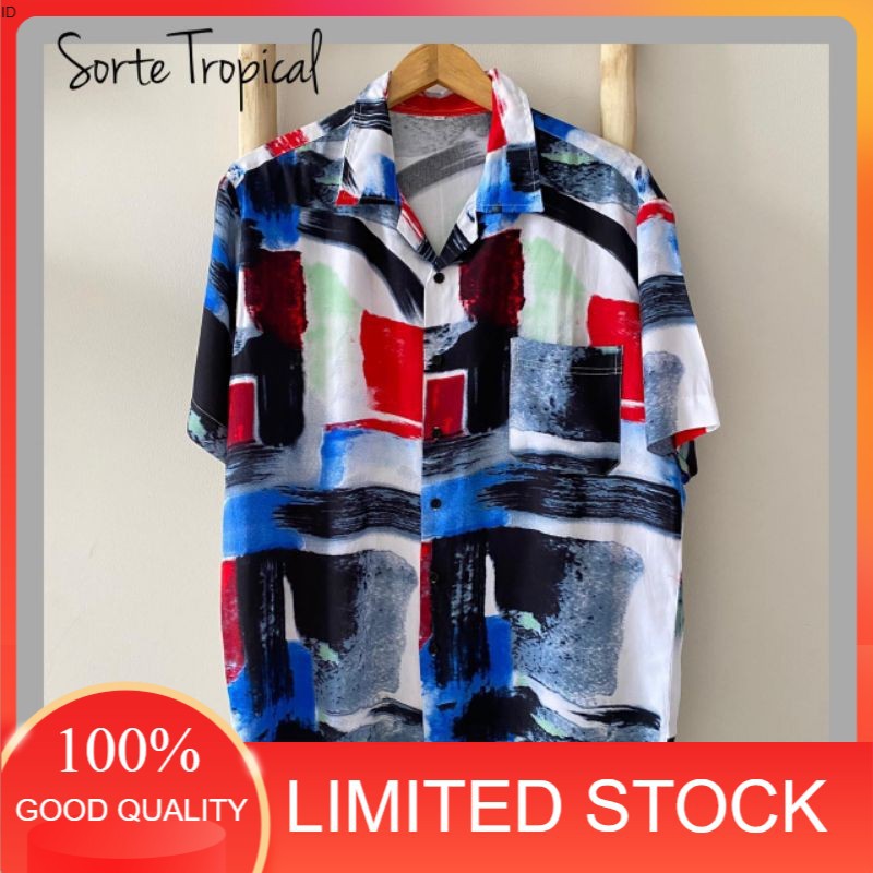 PIKA X ORIGINAL KEMEJA PRIA MOTIF ABSTRAK BEST SELLER