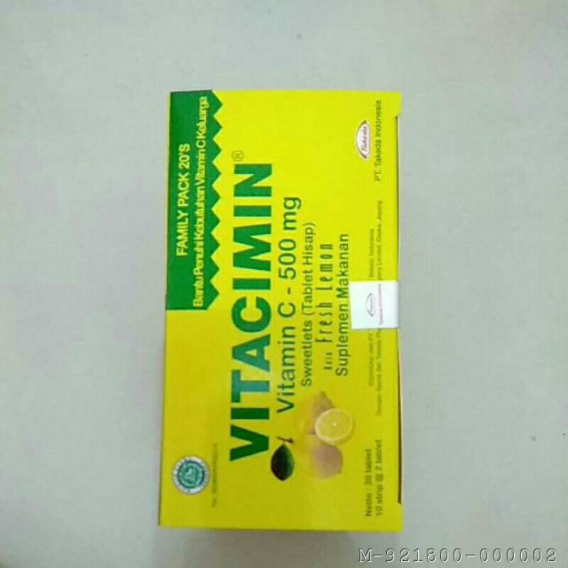 Vitacimin Family Pack 1 Box isi 10 Strip 20 Tablet Vitamin C 500mg