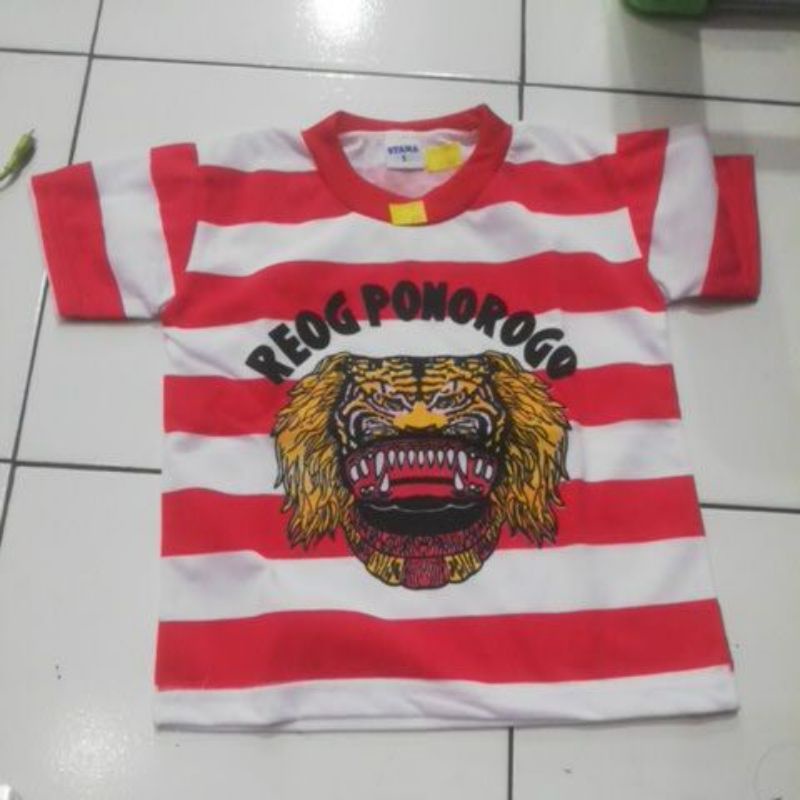 kaos reog ponorogo anak