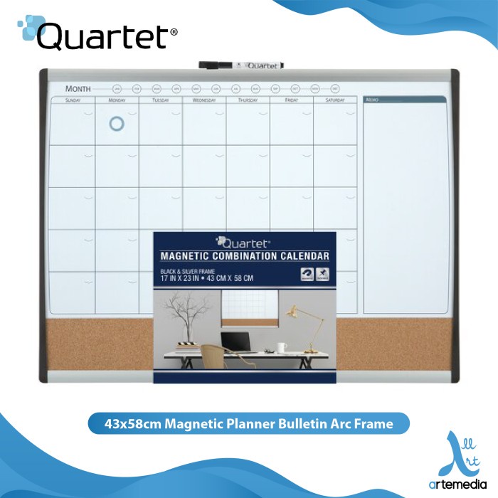 

(BISA COD) Quartet Whiteboard - Archframe Planner 17'x23' (43cmx58cm)