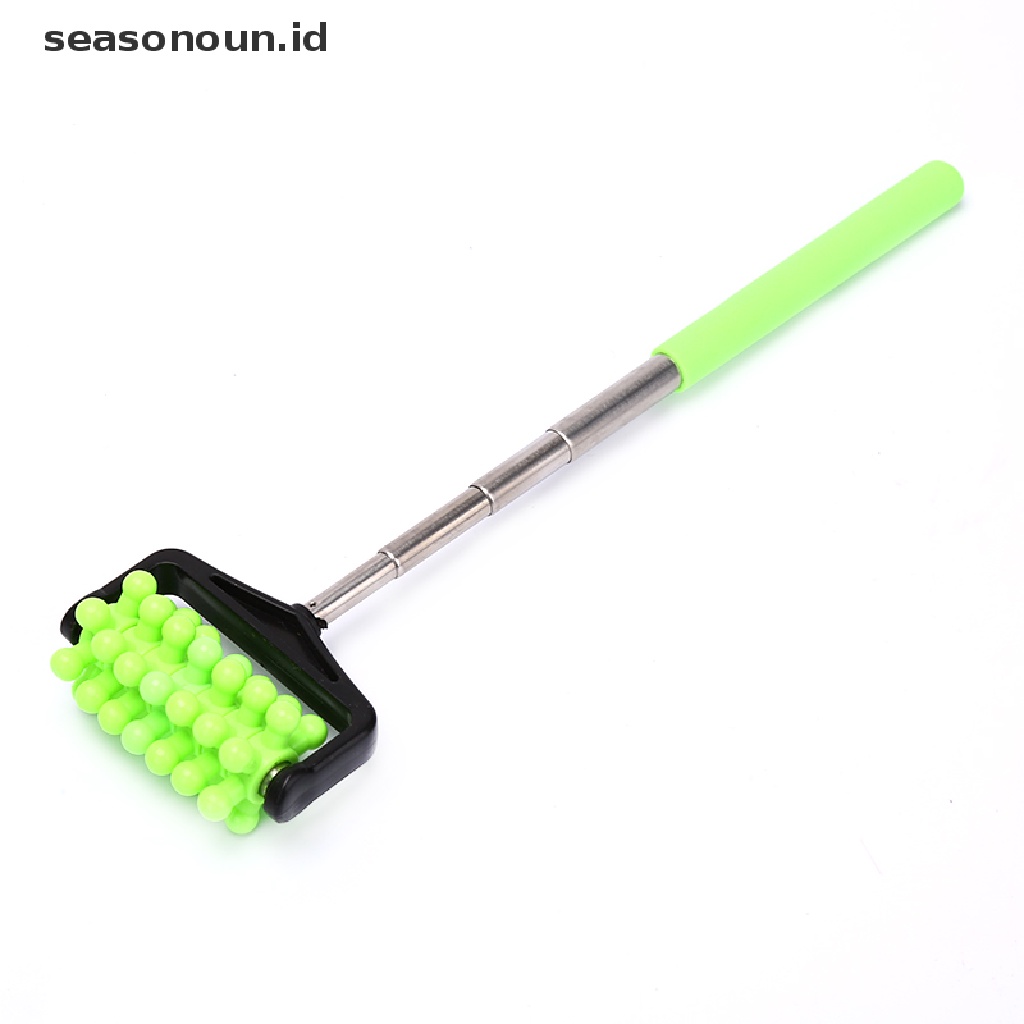 (seasonoun) Roller Pijat Punggung / Lengan / Kaki / Tubuh Portable Extendable Untuk Pereda Nyeri