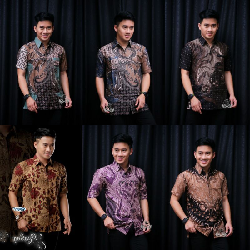 kemeja batik pria lengan pendek/kemeja pria