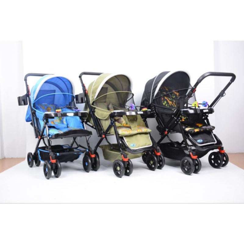 Stroller Labeille Classic A109 Kereta Dorong Bayi Dorong Depan Belakang Sudah Free Alas Stroller