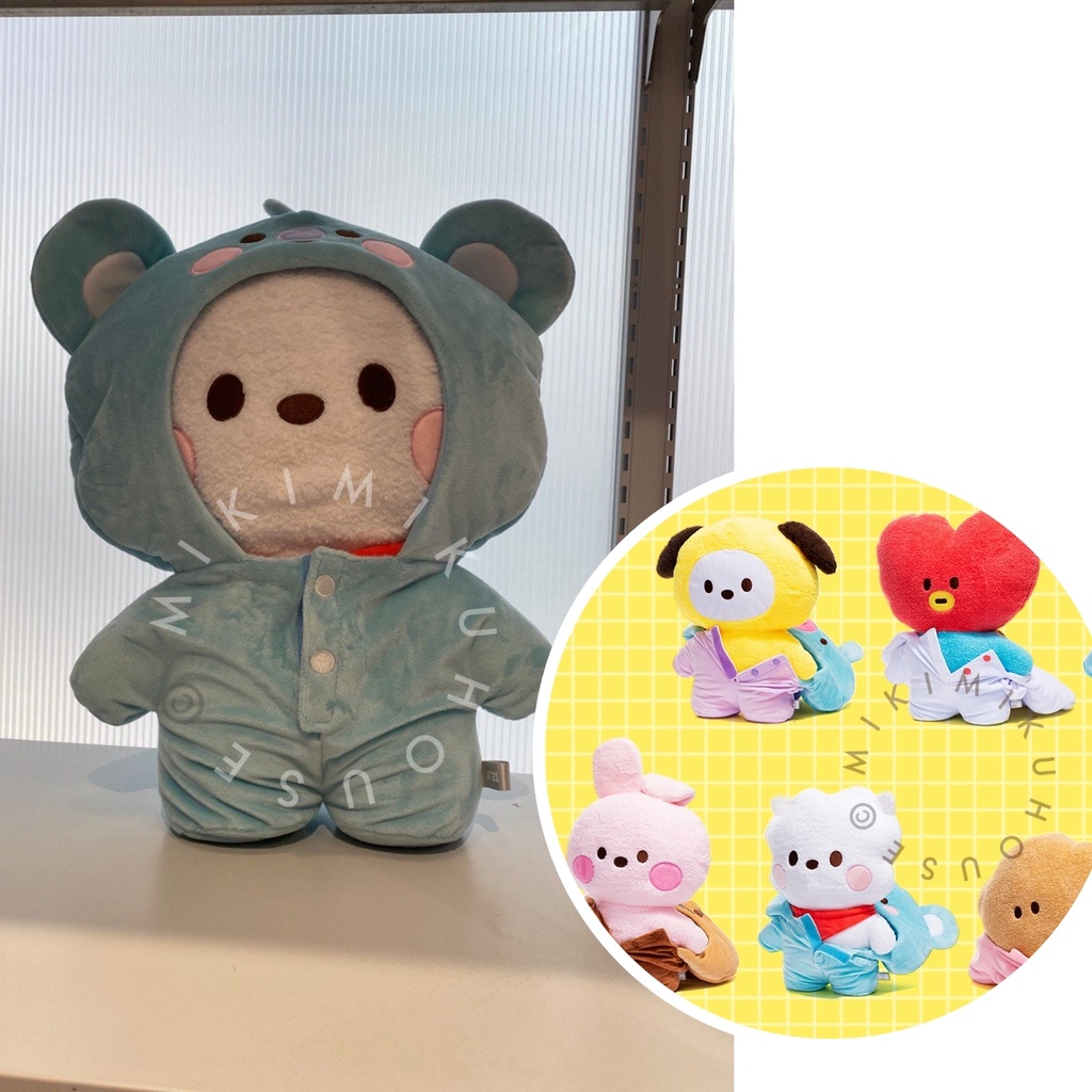 4TH ANNIV BT21 MY LITTLE BUDDY L size plush toy with baby rompers OFFICIAL JAPAN DOLL HARAJUKU JEPAN