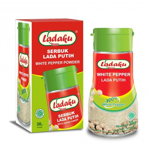 

WHITE PEPPER | LADAKU MERICA BUBUK BOTOL 30G | LADA PUTIH BUBUK