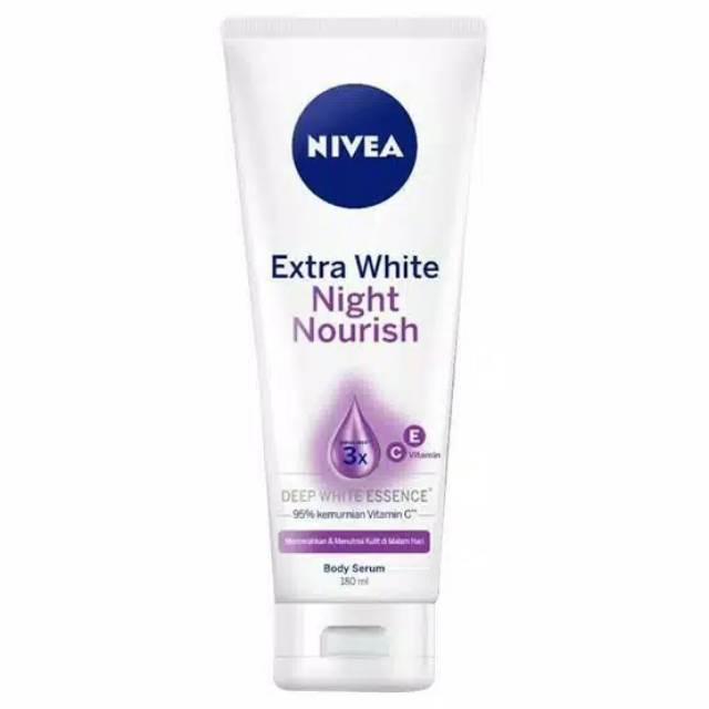 Nivea Extra White Body Serum Night Nourish 180ml