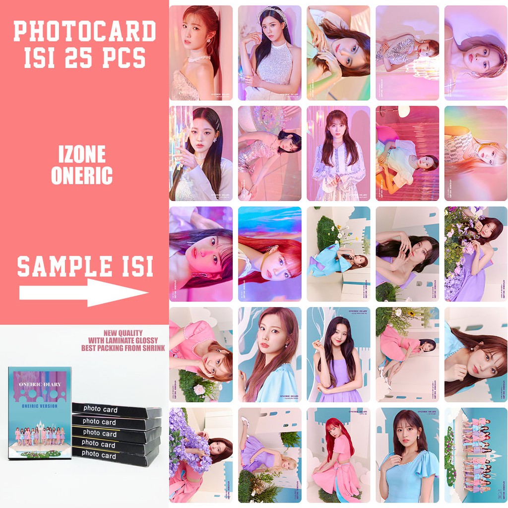 Photocard izone 1pack isi 25pcs