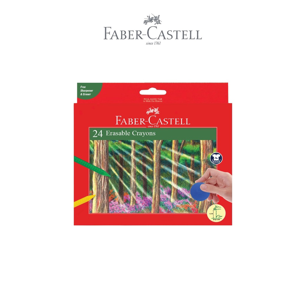 

Faber-Castell Krayon Erasable Crayons set-24